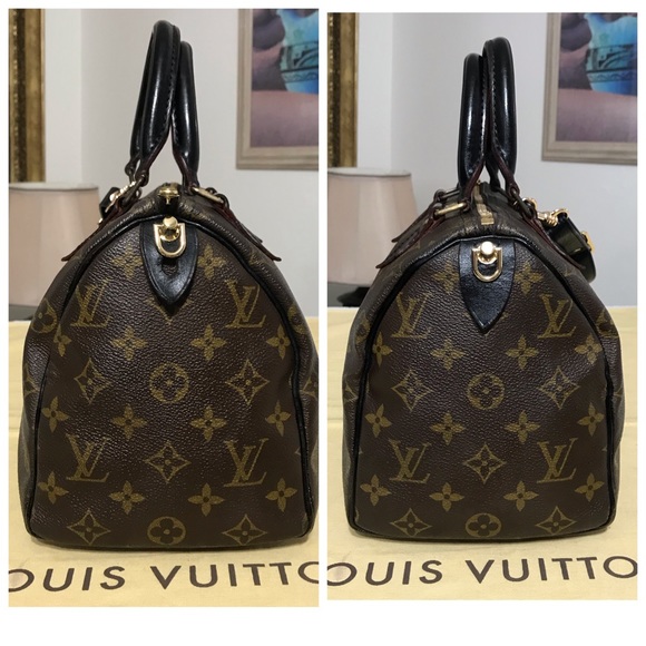 ❌❌Louis Vuitton Monogram Speedy 25 Handbag 👜Black - Picture 13 of 16